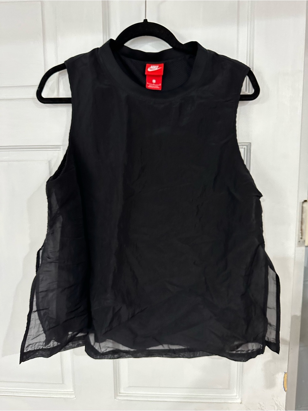 Nike Black Women's Layered Sheer Workout Tank